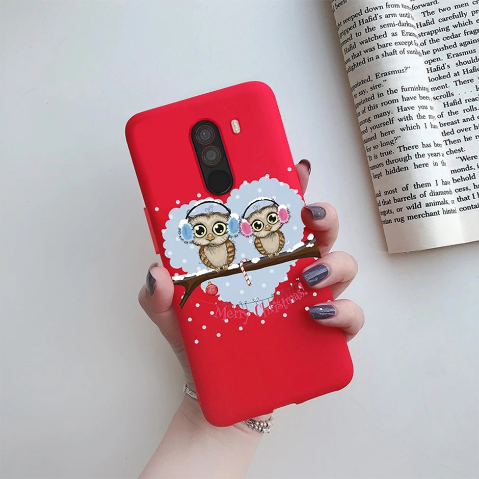 For xiaomi Pocophone F1 Case for xiaomi Poco F1 Case Silicone Soft TPU Phone Cases for PocoF1 Back Cover Heart Butterfly Bumper