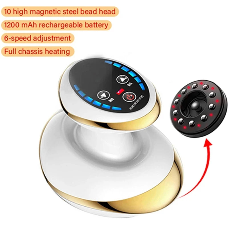 Electric Vacuum Cupping Massager Body Anti Cellulite Massage Machine Foot Massager Back Gua Sha IR Heating Fat Burner Slimming