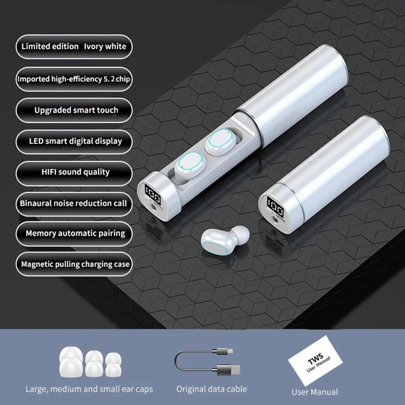 High Quality TWS N21 Wireless Headphones Bluetooth Earphones With Mic In-Ear Sports Waterproof Earbuds HD Noiseless Call Headset