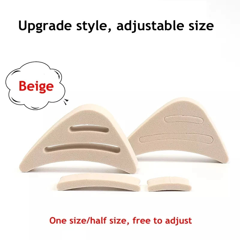 Toe Plug Soft Half Insoles Reusable Toe Sponge Filler Inserts for Shoes Adjustable Too Big Foot Brace Pads Unisex Shoe Inserts