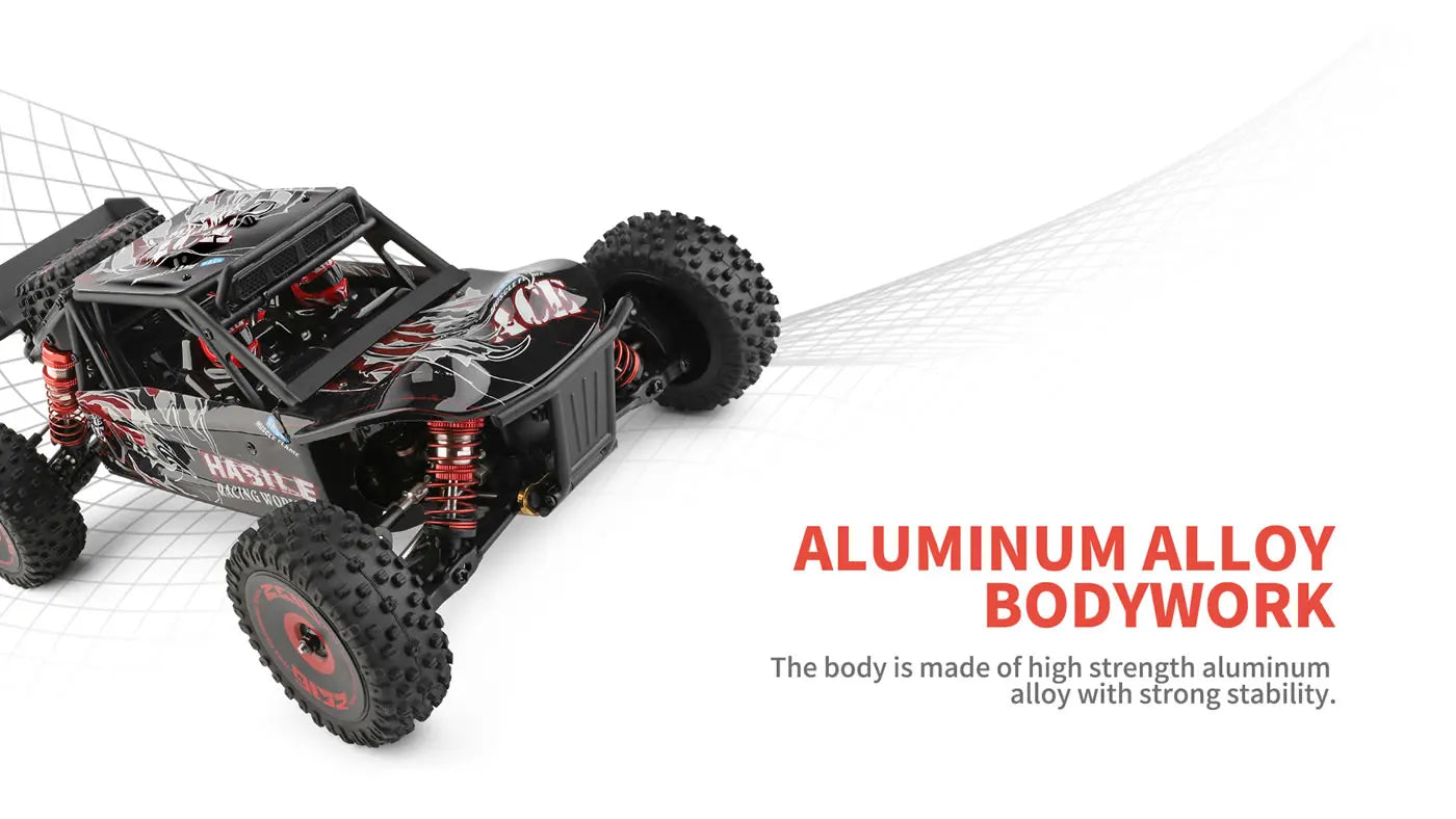 WLtoys 124016 V8 V2 1:12 4WD RC Racing Car High-Speed Brushless Motor Off-Road One Hand Remote Control Drift Climbing Kids Toys