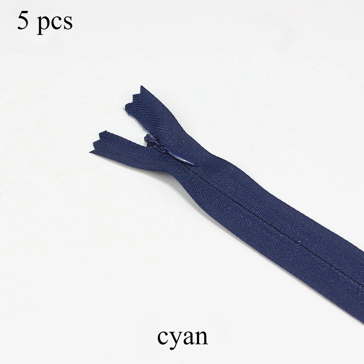 5 pcs 18cm-60cm Invisible zippers - various colors, suitable for premium hidden zipper dresses, pants, shirts, pockets, etc
