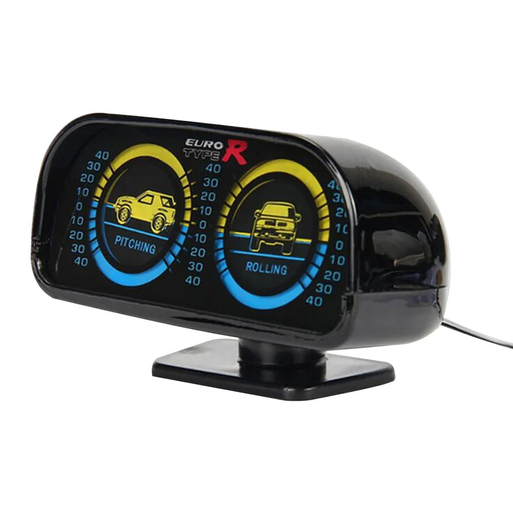 Inclinometer Clinometer Two-Barreled Backlight Car Angle Tilt Inclinometer Car Compass LED Inclinometer Off Road 4x4 Accessories