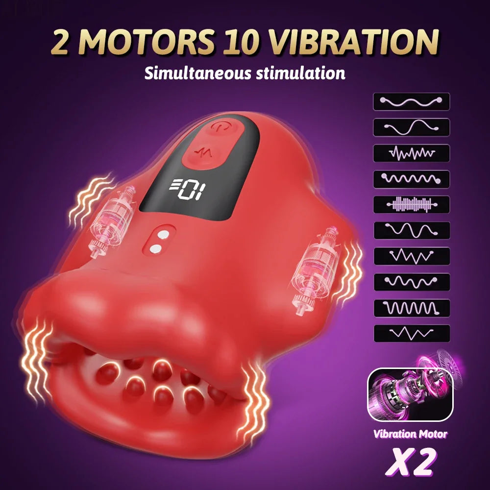 Glans Trainer for Men Powerful Vibrating Penis Training Glans Masturbator Lasting Endurance Massager Vibrator Erotic Sex Toys