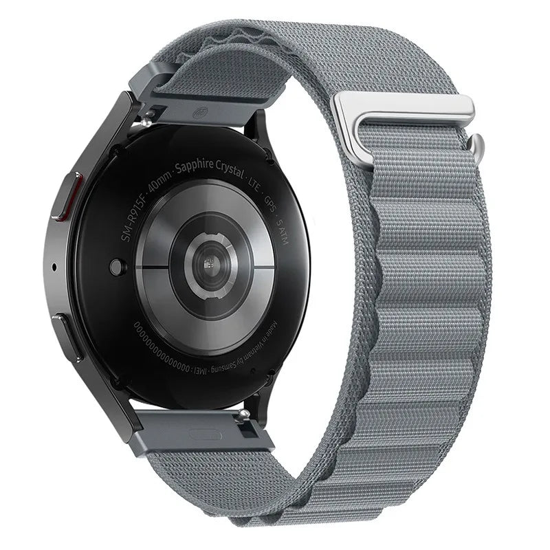 22mm 20mm Alpine Loop Bracelet for Samsung Galaxy Watch 7/6/5/4/Classic Band for Nylon Strap Huawei Watch GT4 GT2 3 GT5/Pro 46mm