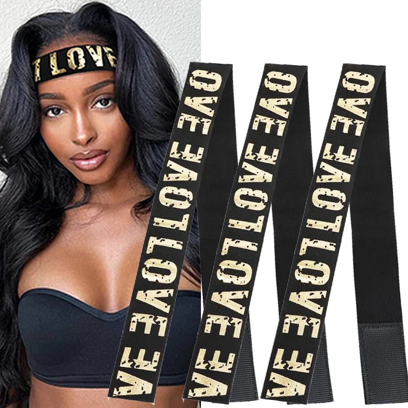 3pcs Elastic Band for Wig Edges Wrap Wig Band Lace Melting Band to Lay Edges Baby Hair Edge Adjustable Wig Melt Bands
