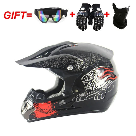 Adult Motocross Dirt Bike Helmet Dirtbike ATV Helmet Unisex Adult Men Women Adjustable Off-Road Motorcycle Helmet