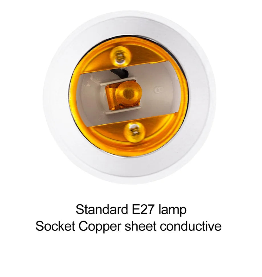 VzzUoo E14 To E27 Adapter Conversion Socket Fireproof Plastic Converter High Quality Material Socket Bulb Adapter Lamp Holder