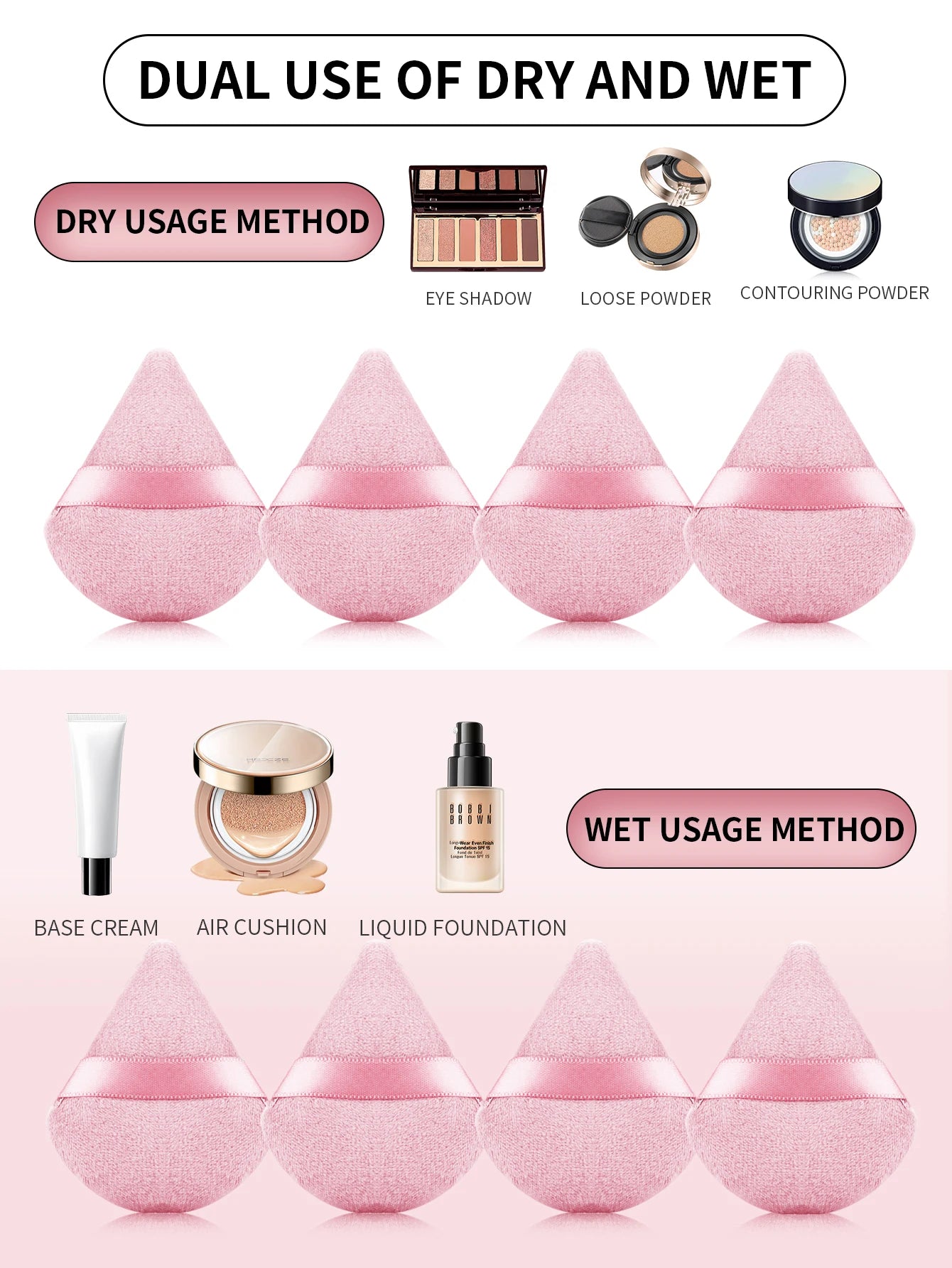 28-piece makeup tool set - 8-piece professional makeup brushes + toiletries set and washing bowl & puff sponge egg combination