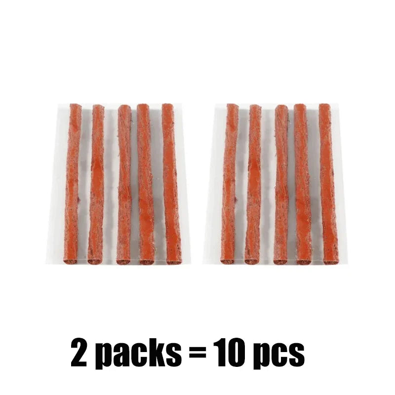 Tire Repair Kit Tools with Rubber Strips Car Truck Motorcycle Tire Repair Plug Into The Hole Tubeless Tyre Puncture Repair Set