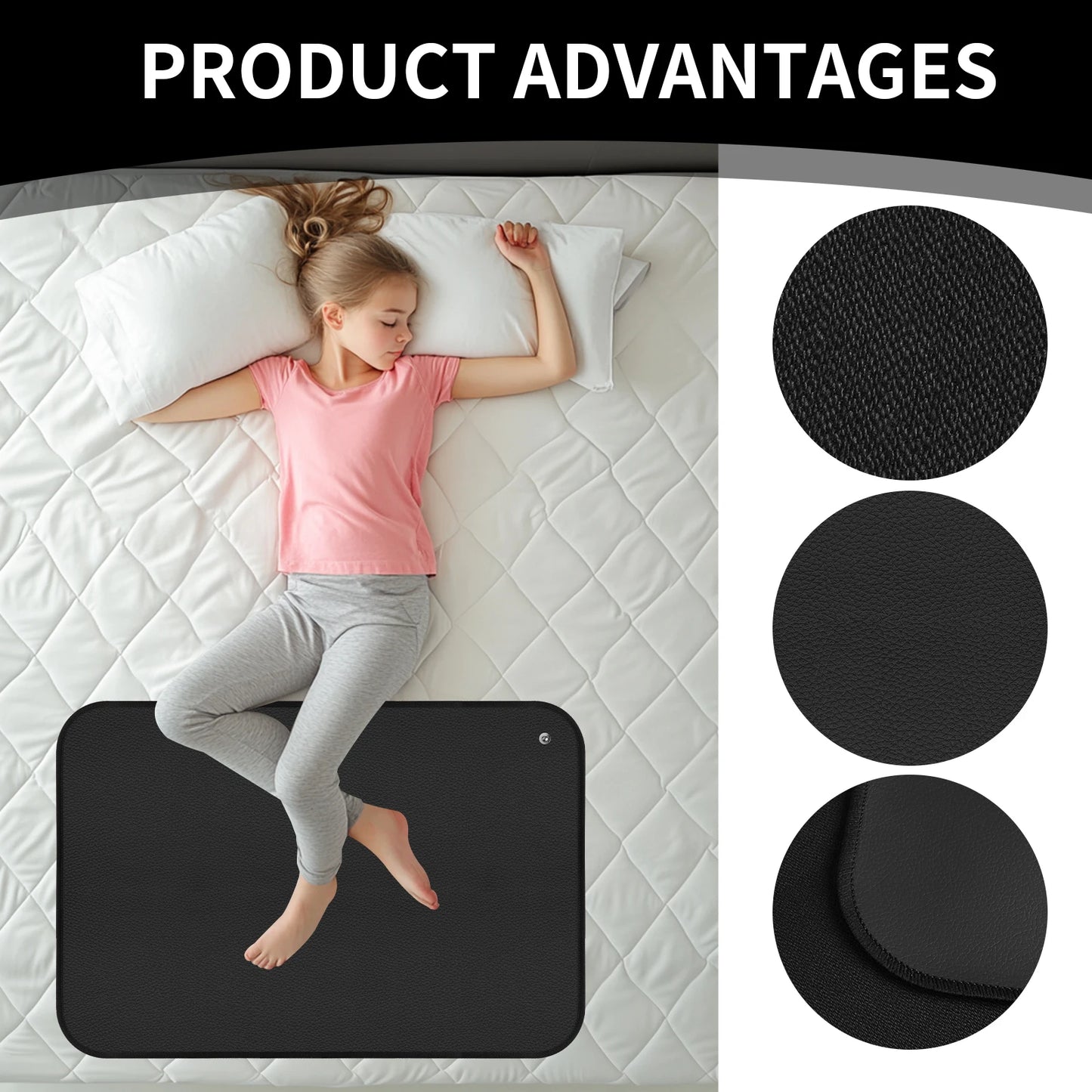90x60cm/40x60CM Grounding Mat for Improving Sleep Pain Relief Health With Earth Connected Recovery Therapy Release Electrostatic