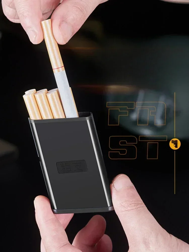 2025 New Clip Gun Butane Gas Lighter Three Capacity Cigarette Holder Windproof Blue Flame Lighter Men's Gift Smoke Accessories