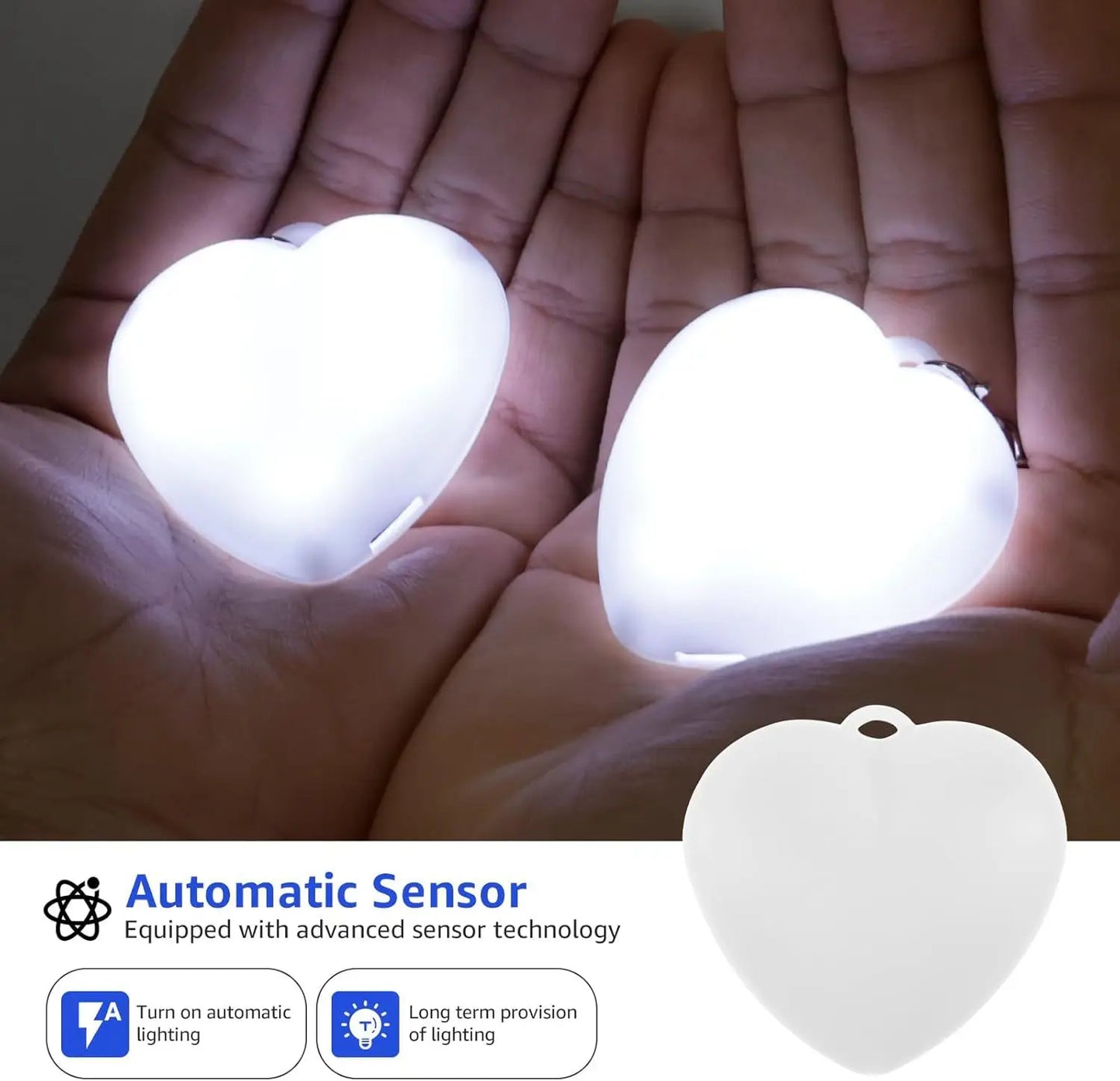 1pcs Purse Light Touch Sensitive LED White Lighting Charging Lamp Handbag with Automatic Sensor  Heart Light Gift Ideas