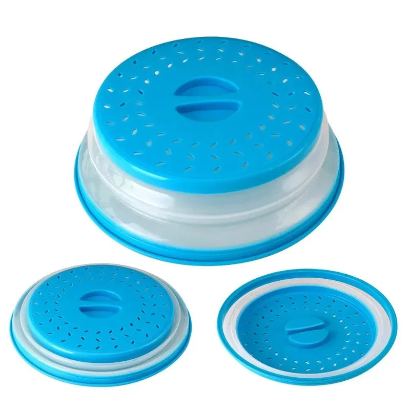 Kitchen Tools Microwave Splatter Cover Heating Folding Cover Fresh-keeping Cover Oil-proof Splash-proof Cover Cooking Lid
