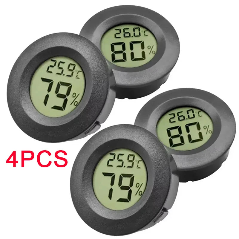 4PCS LCD Digital Thermometer Hygrometer Indoor Room Electronic Temperature Humidity Meter Sensor Gauge Weather Station Home ﻿