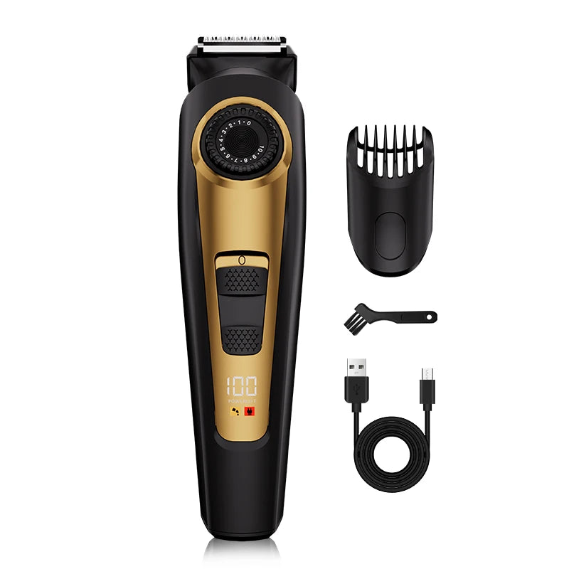 USB men's hair clipper multifunctional gear adjustment, shaving, hair cutting, shaving, essential for home and travel