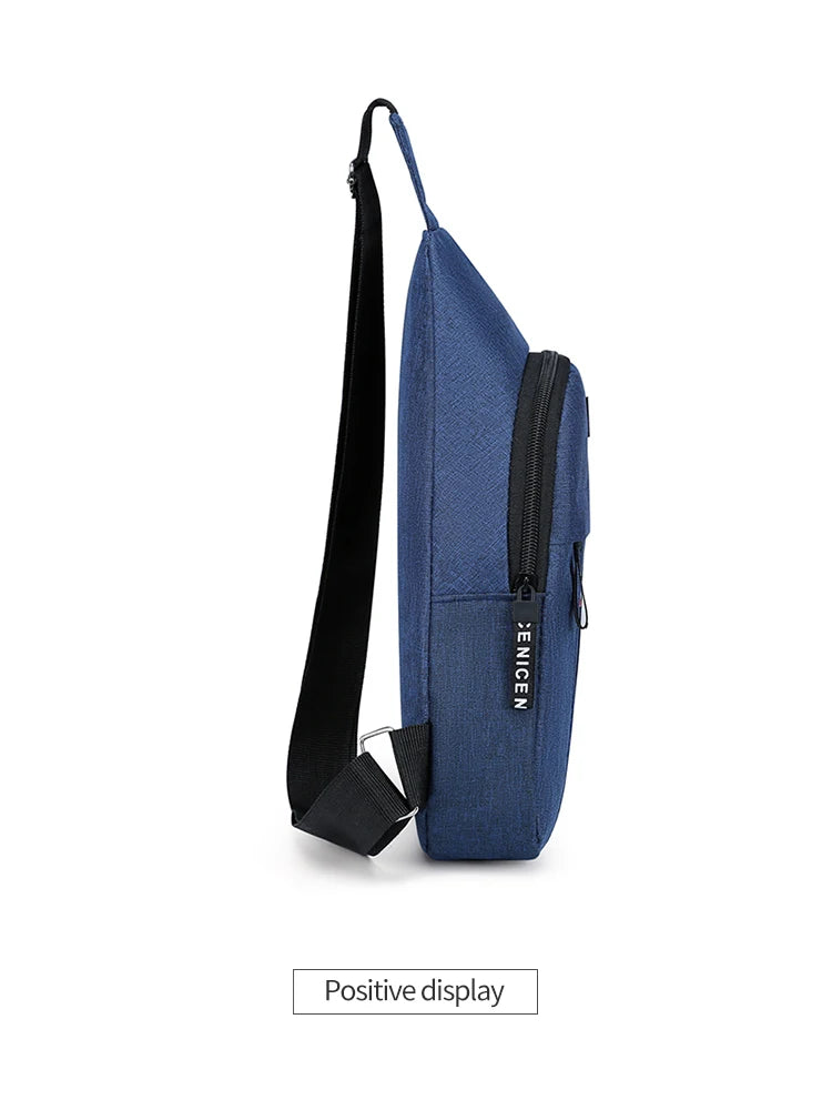 Chest Bag New Men Simple Nylon Fashion Waterproof One Shoulder Crossbody Bag