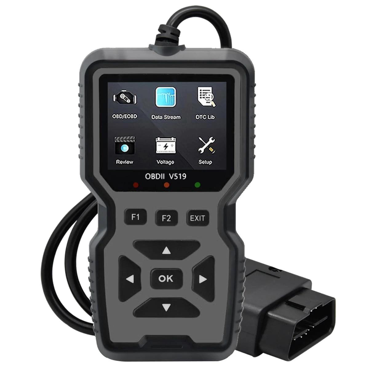 Upgraded Version of Obd2 Scanner Diagnostic Tool, Full-Featured Automatic Engine Fault Code Reader, Support Mode 6, and 8, USB Power Supply, Suitable for All Vehicles in 1996 - Essential Car Maintenance Accessories, Vehicle D