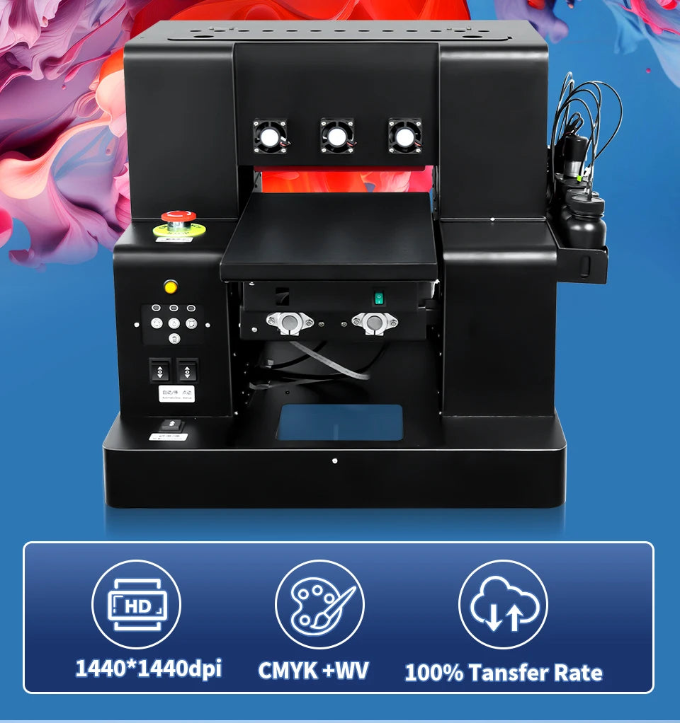 A4 uv dtf printer For Epson xp600 printer head uv dtf sticker printer with laminator for phone case glass acrylic metal uv print