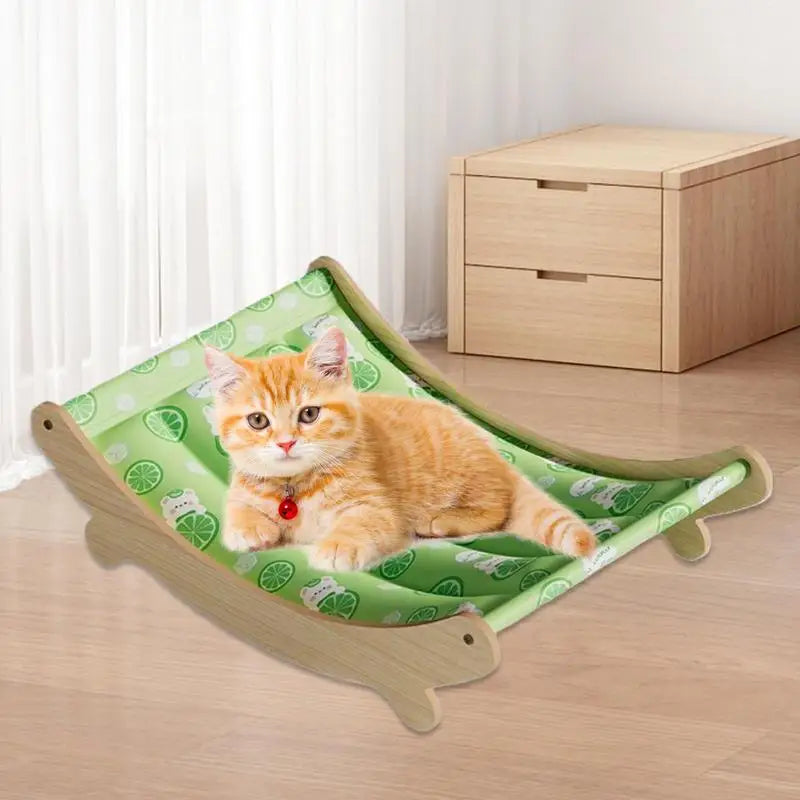 Cat Chair Cooling Washable Cat Bed Pet Hammocks For Floor Outdoor Bedroom Balcony Offices Apartment Corner Living Room Indoor