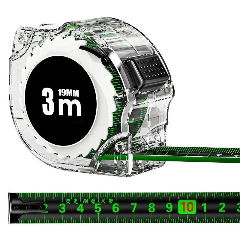 5M/7.5M/10M Black Fluorescent Tape Measure High Precision Thickened Tape Measure Wear-resistant and Drop-proof Tape Measure