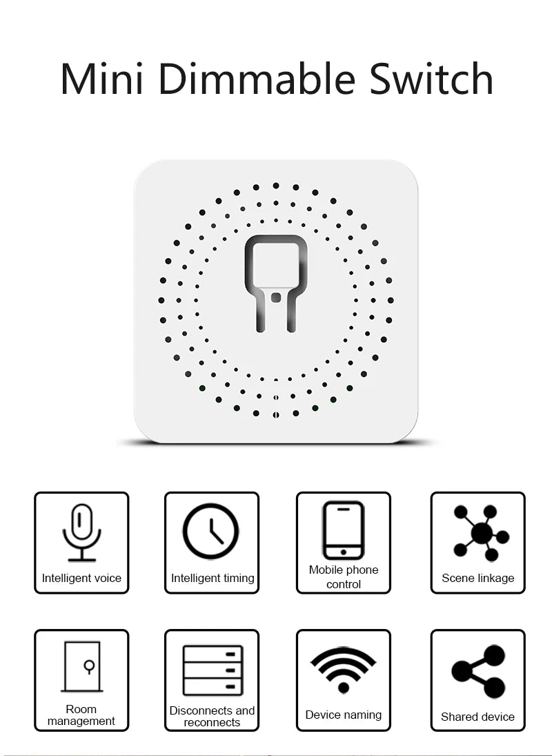 Tuya WiFi/ZigBee Smart Dimmer Switch  Module Light Switch AC110-240V  DIY Switches Smart Life APP  Work with Alexa Google Home