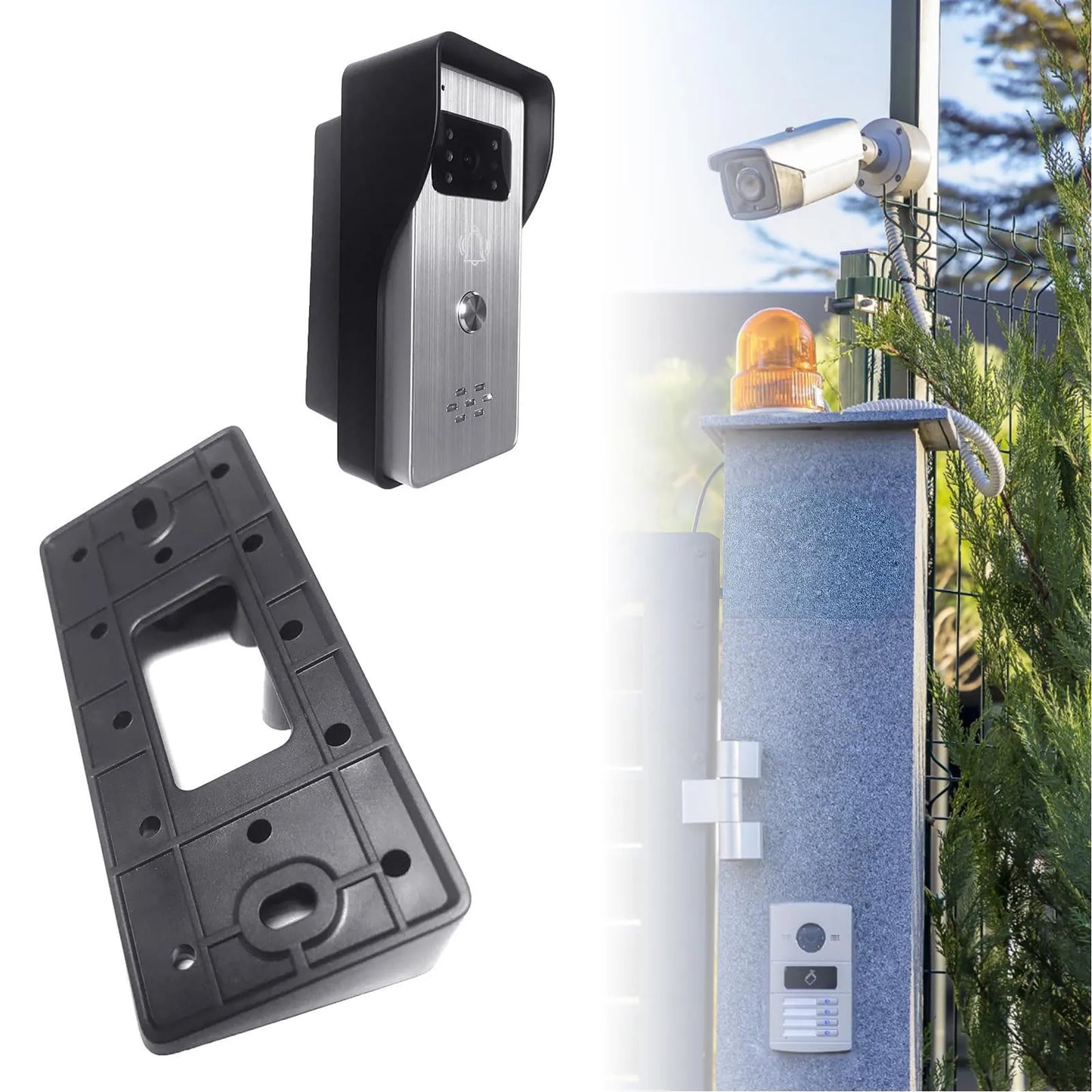 Doorbell Mounting Stand Video Doorbell Mount Wall Mounted Avoid Drilling Doorbell Bracket  for Houses Apartments Office