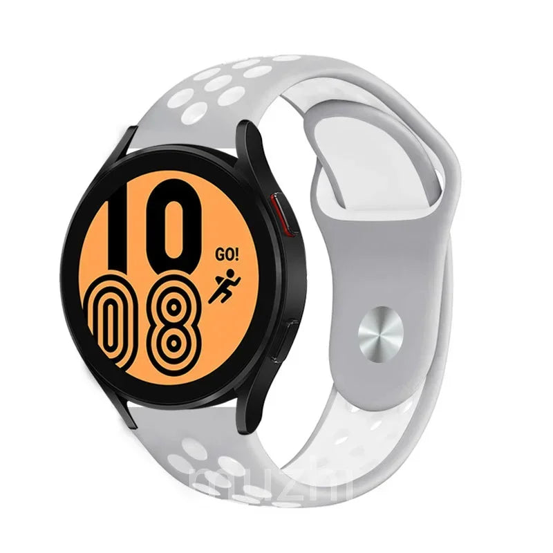 22mm 20mm watch Band for Samsung Galaxy Watch 7-6-5-pro-4-Classic/active 2 Silicone sport bracelet Huawei GT 4-3-2e-pro strap