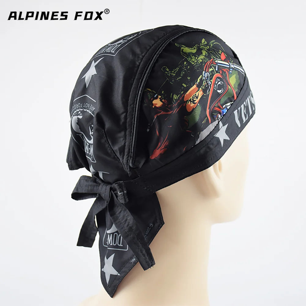 Motorcycle Face Mask Summer Running Cycling Hat Motorcycle Skull Caps Helmet Balaclava Headwrap Bandana Face Shield Headband