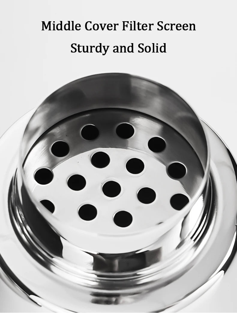 Steel Cocktail Shaker – 550ml & 750ml