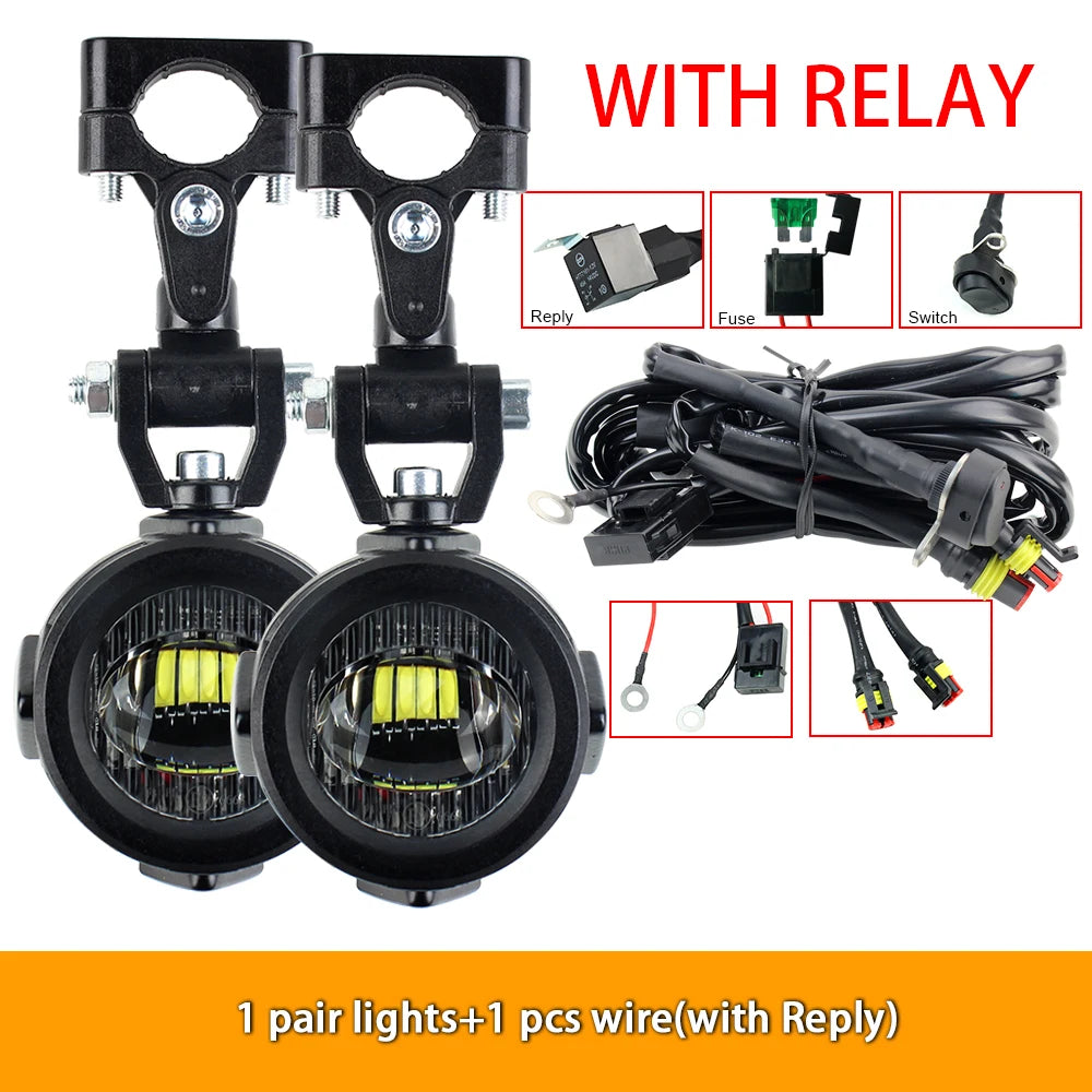 Upgrade Motorcycle fog light Auxiliary Lights Brighter Lamp 40W 6000K for BMW R1200GS F800GS F700GS F650 K1600