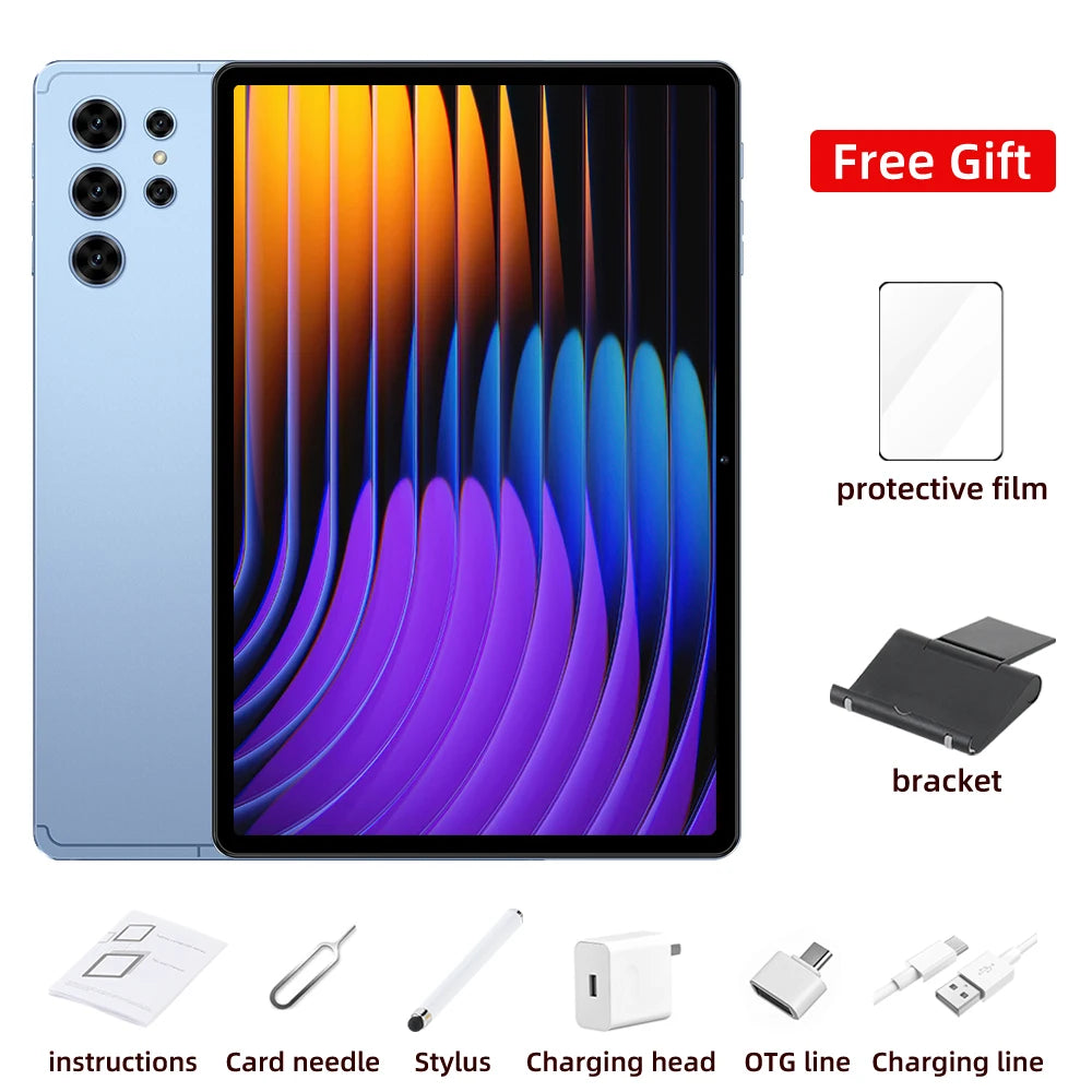 2025 NEW Tab Tablets S25 Ultra Original Global Version Tablet PC Android 14 Snapdragon 8gen2 Dual SIM WIFI 4G/5G GPS WIFI Kids