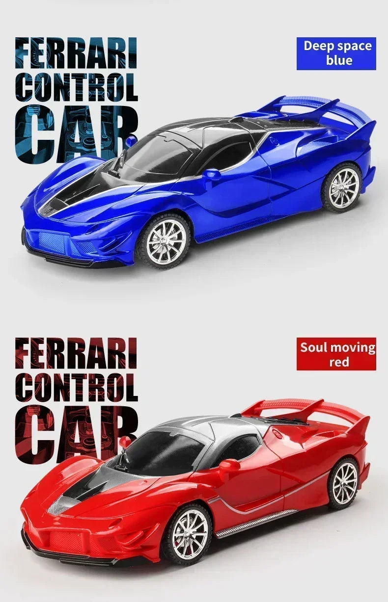 1:18 Radio Remote Control Car Chargeable RC Car High Speed 15km/h 2.4G With LED Light Toys for Boys Girls Vehicle Racing Hobby