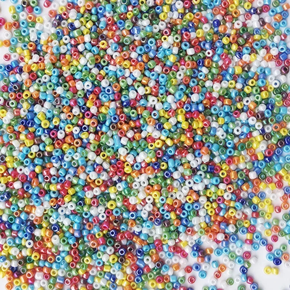 10g 2mm 3mm 4mm Czech Glass Seed Beads Small Round Loose  AB Color Bead for DIY Earrings Bracelet Jewelry Making Accessories