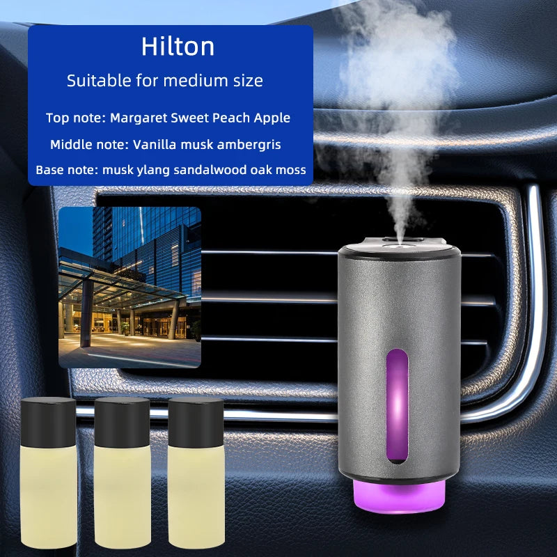 Smart Car Air Aromatherapy Diffuser Fragrance Car Air Fresheners With Three Adjustable Humidifier Essential Oil Diffuser