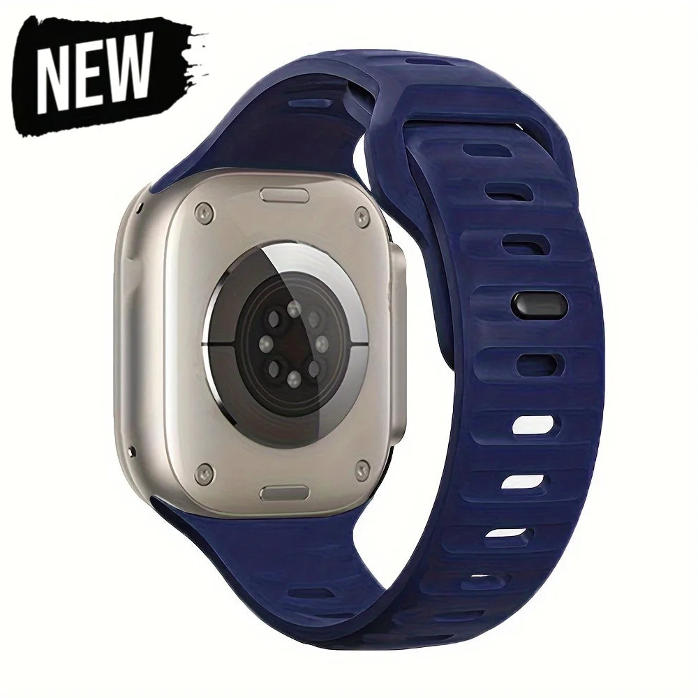 Silicone Sport Strap For Apple Watch Band Ultra2 49mm 45mm 40mm 44mm 42mm 46mm 41mm Correa Bracelet iWatch Series 10 9 8 7 6 5 4