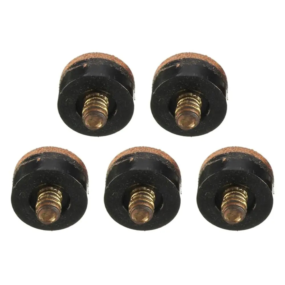 5Pcs/Pack 10/11/12/13mm Billiard Replacement Set Pool Cue Tips Pool Billiard Cue Stick Ferrules Screw-On Tips for Snooker