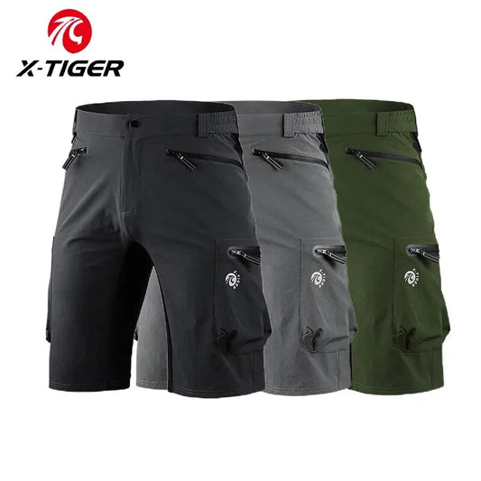 X-TIGER 2024 New Bike Shorts Multi-Pockects Breathable Motocross Moto MTB Downhill Bicycle Mountain Bike Summer Short Pants