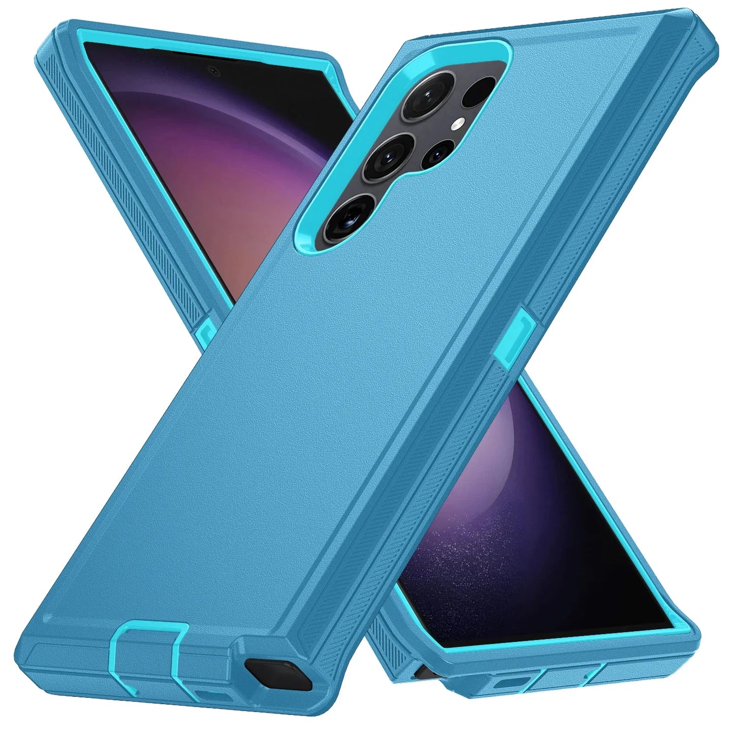 3IN1 Ott Defender Series Box for Orginal Samsung Galaxy S25 S24 S23 S22 S21 S20 FE Plus Ultra Note 20 Armor Shockproof Case