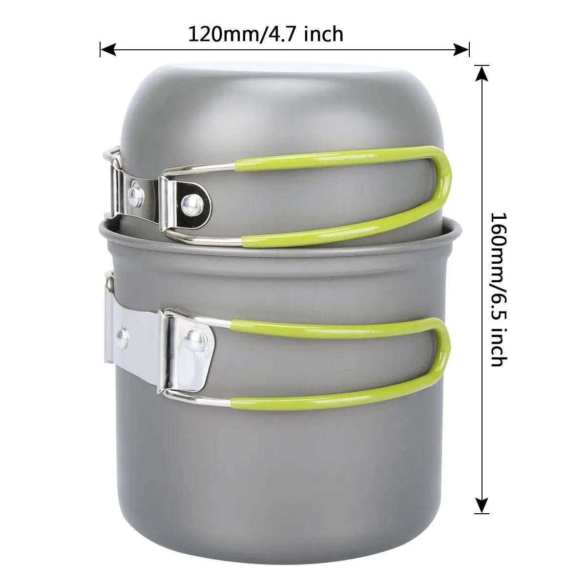 Camping Pots Cookware Set Portable Outdoor Cooking  Tableware for Hiking Trekking Picnic Fishing Mountaineering