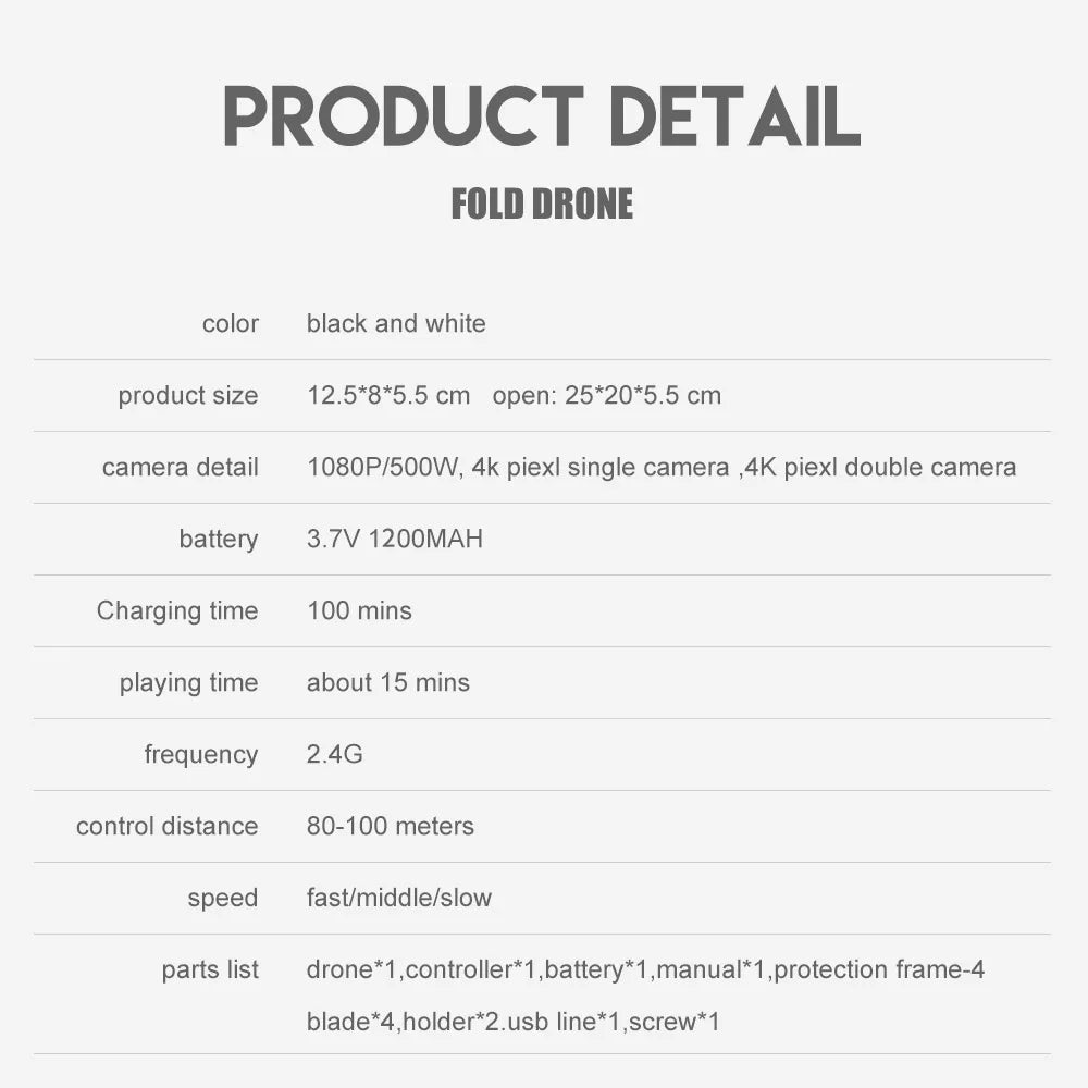 2024 E88Pro RC Drone 4K Professinal With 1080P Wide Angle HD Camera Foldable Helicopter WIFI FPV Height Hold Gift Toy