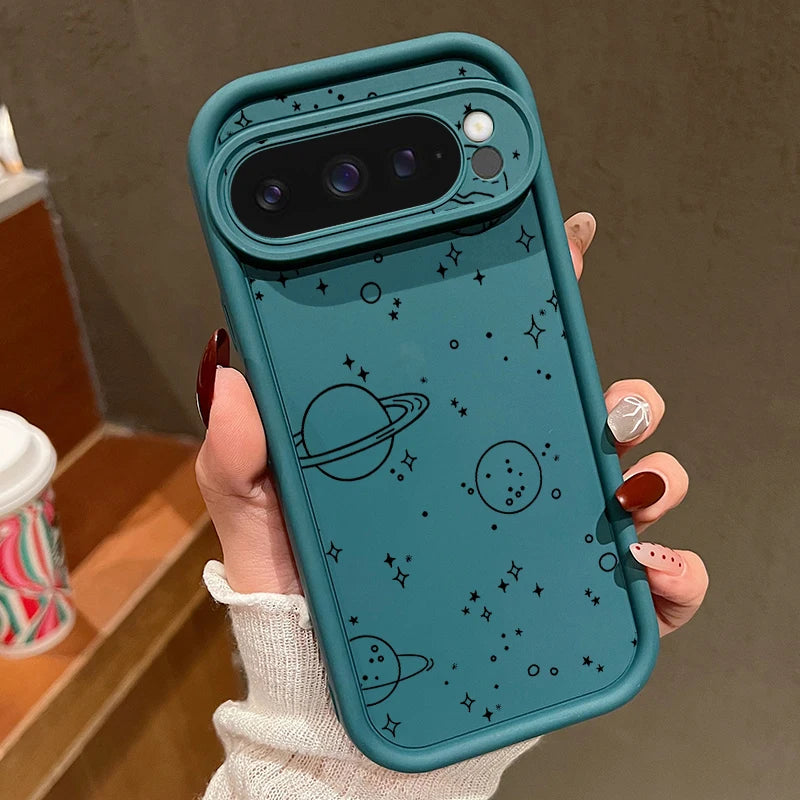 Cartoon Print Case For Google Pixel 10 8 Pro 9A 8A 10 9 Pro XL 7A Shockproof Soft Silicone Phone Protector Cover For Pixel 7 Pro