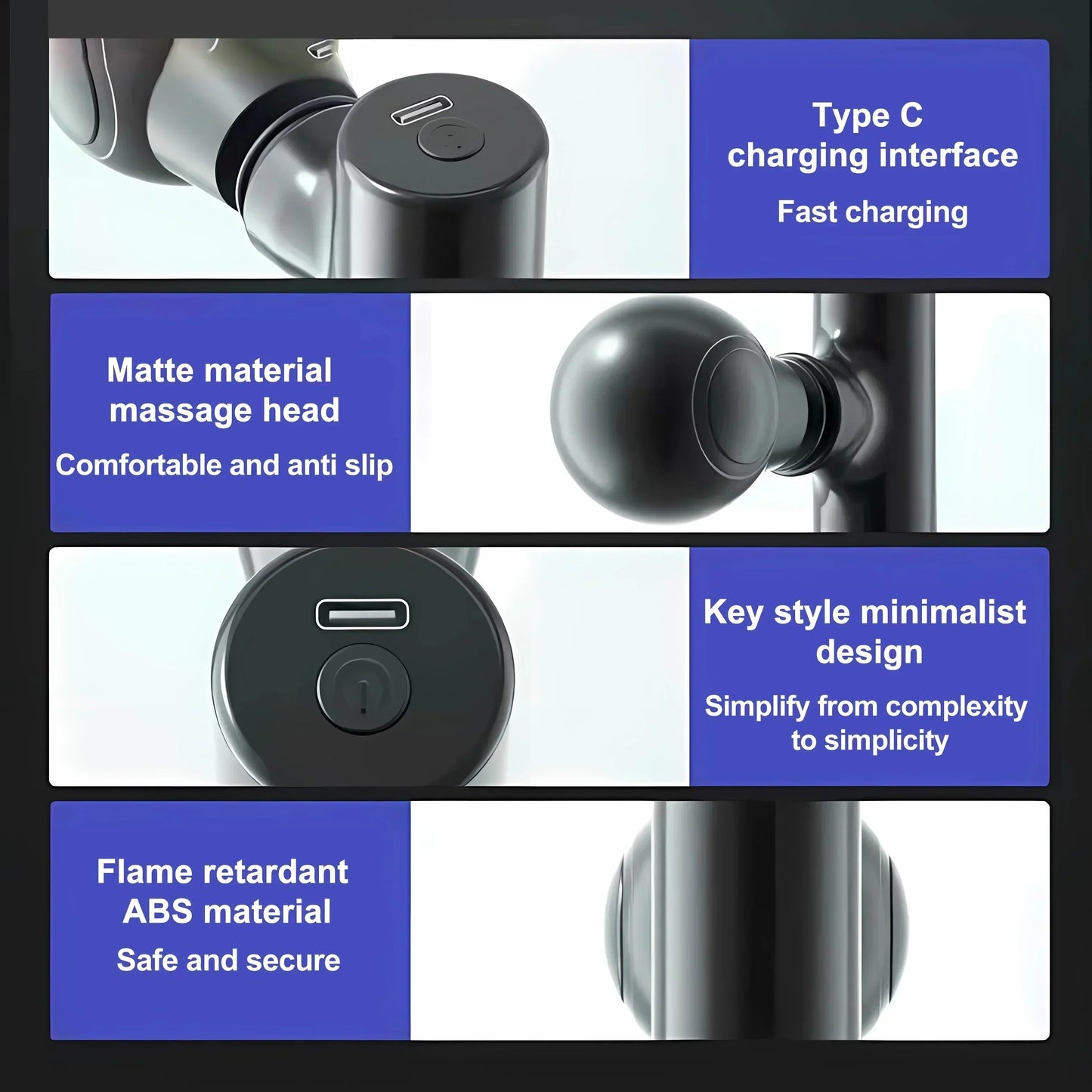 Hot Mini Fascial Massage Gun  Massager For Body Neck Back Deep Tissue Muscle Relaxation Pain Relief Tool Small Handheld Portable