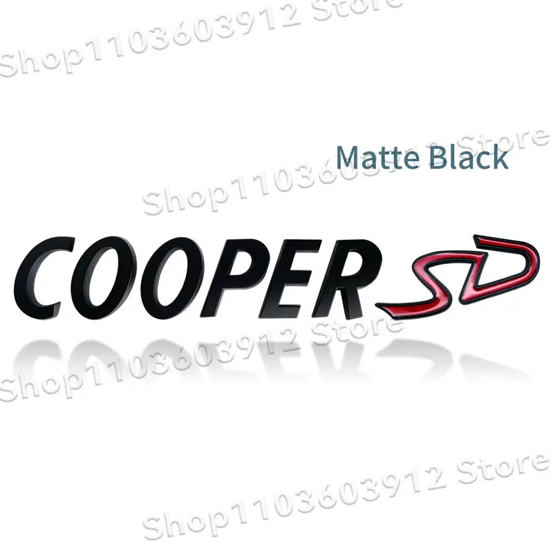 3D Metal Car Styling Cooper S/Cooper D/Cooper SD Emblem Side Fender Rear Tail Trunk Sticker For Mini JCW Clubman R55 R56 R60 F55