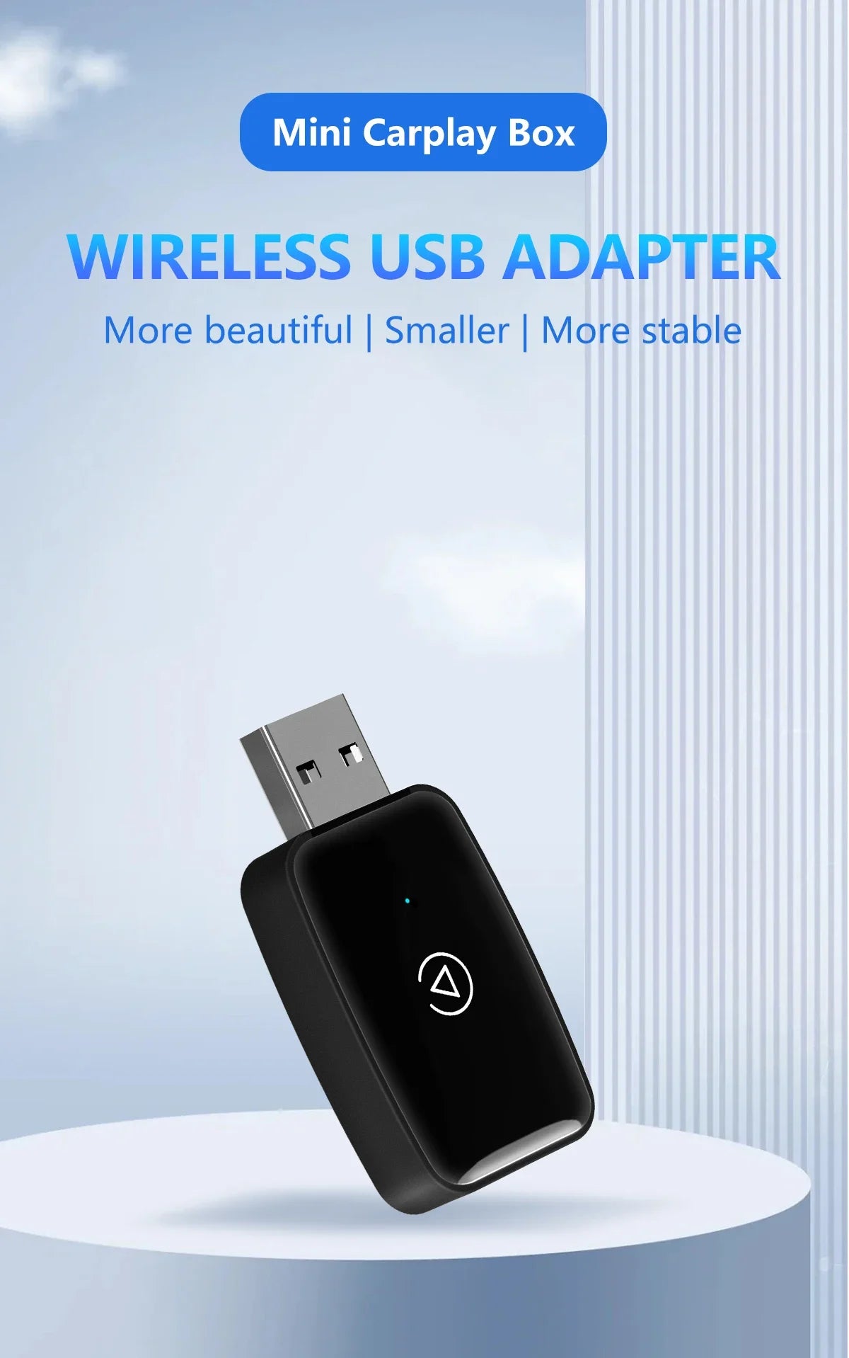 Mini CarPlay Box For Audi Mercedes Volvo Volkswagen Support Bluetooth Wireless Android Auto Connection Charging Siri IOS15