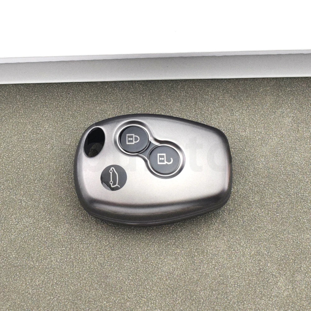 Gun Grey TPU Remote Shell Fob for Renault Megane Modus Espace Kangoo Clio Logan Sandero Twingo Scenic Car Key Case Cover