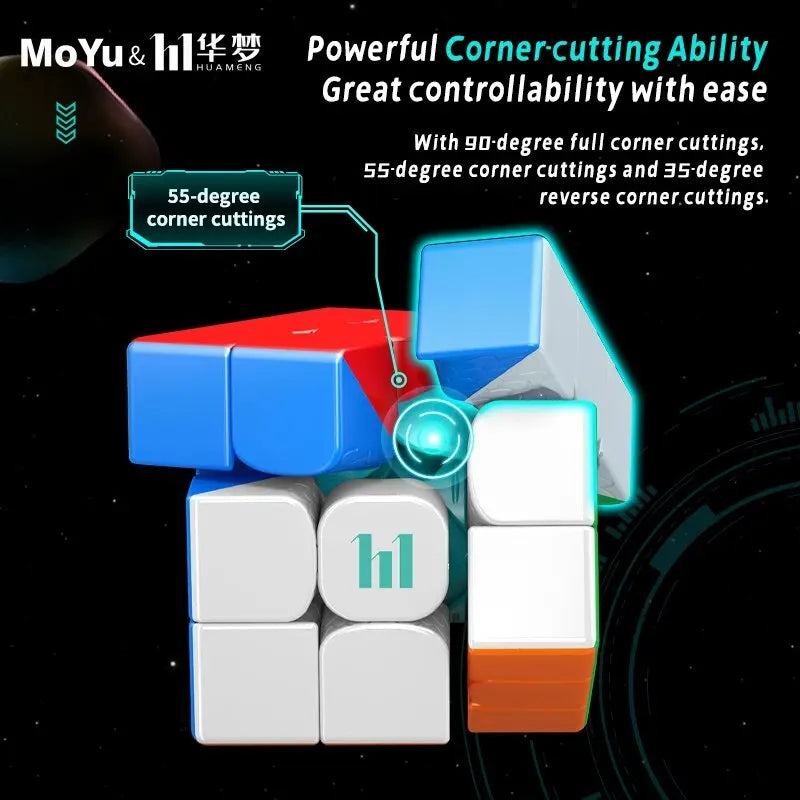 Moyu Huameng YS3M 3x3 Magnetic Magic Speed Cube Stickerless Professional Fidget Toys Cubo Magico Puzzle