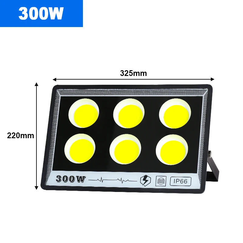 50W 100W 200W 300W 400W 500W LED Flood Light Outdoor Lighting 220V Waterproof IP66 Projector Lighting Spotlight Wall Floodlights