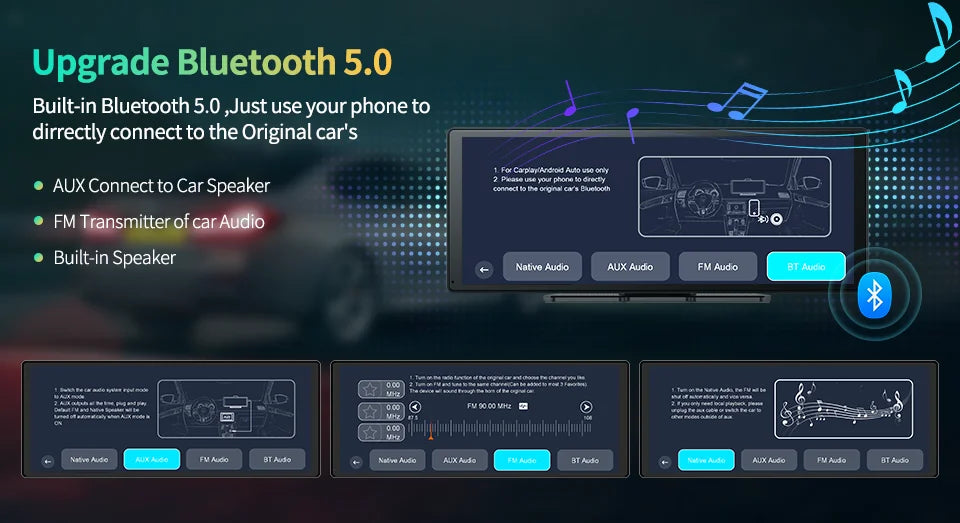 Imagebon 11.3″ 4K ADAS Rearview Mirror Camera Wireless CarPlay & Android Auto 3 Channel Recording Dash Cam GPS Navigation DVR