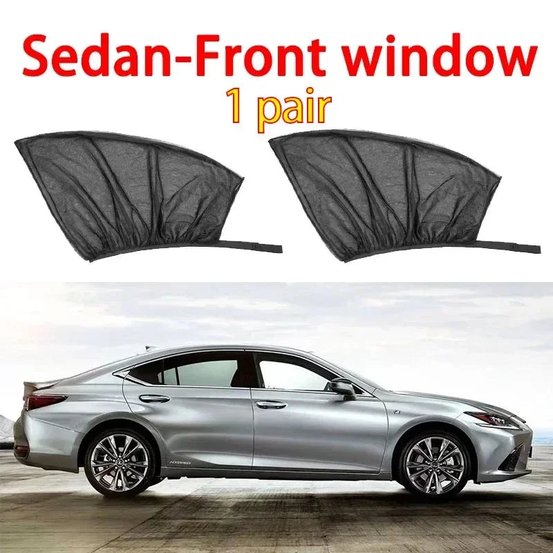 2 or 4pcs screen window set premium window sunshade breathable mosquito net for front and rear windows, UV protection Accessorie